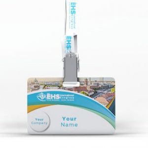 EHS Congress attendee lanyard, health and safety conference