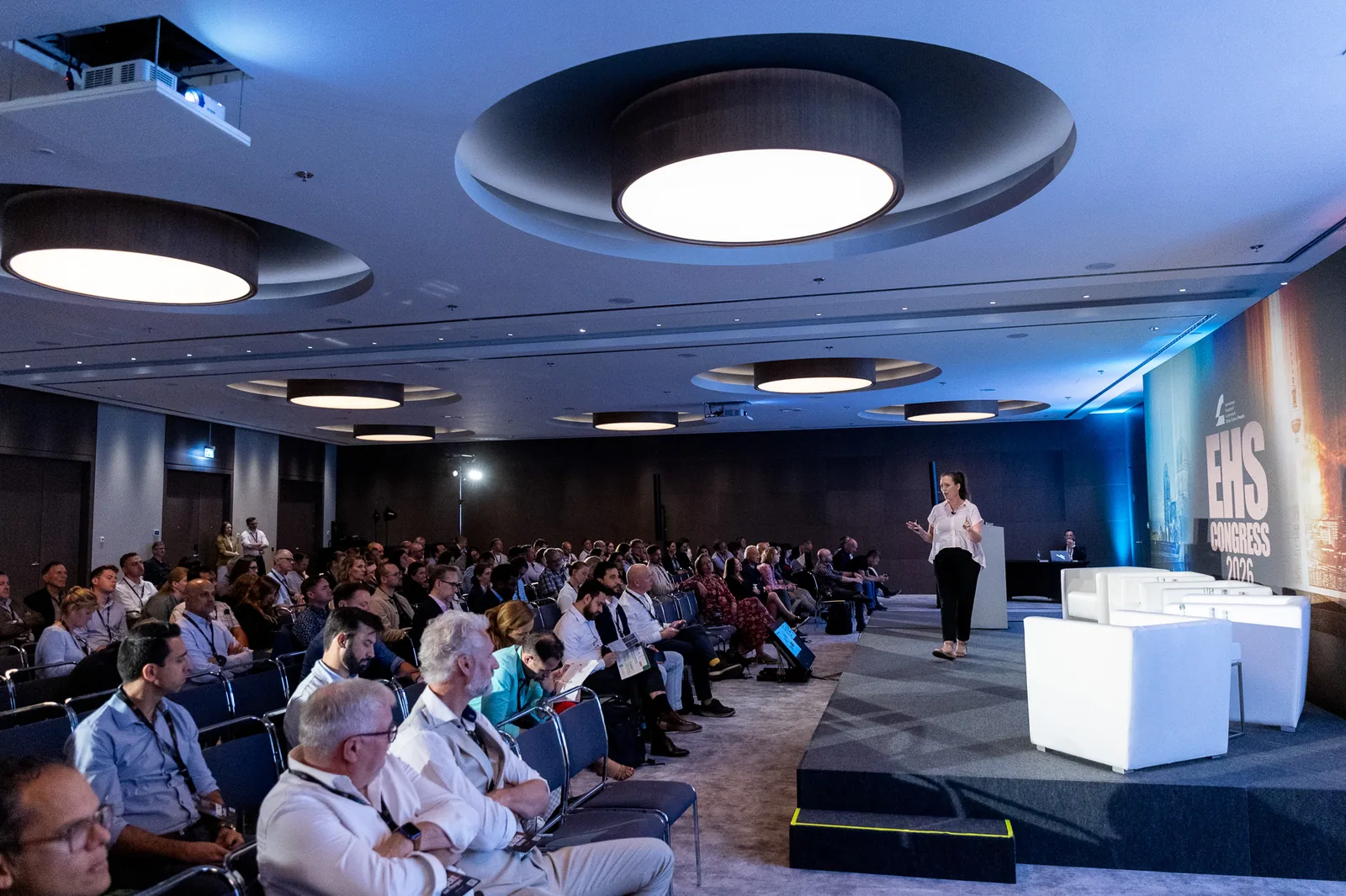 A keynote in the main room at EHS Congress, Berlin
